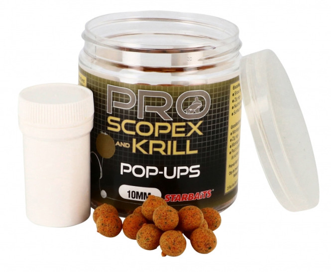 Starbaits Probio Pop Ups - Scopex and Krill 10 mm