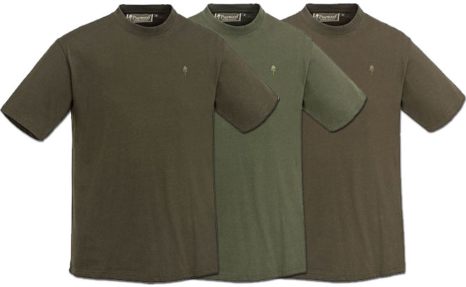 Pinewood T-Shirt 3-pack Grön/Brun/Khaki