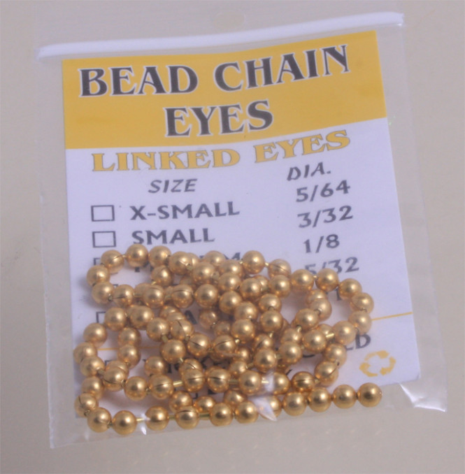 Wapsi Bead Chain Eyes 3,2mm Guld